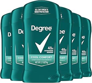Degree Men Dry Protection Antiperspirant, Cool Comfort, 2.7 oz., Pack of 6