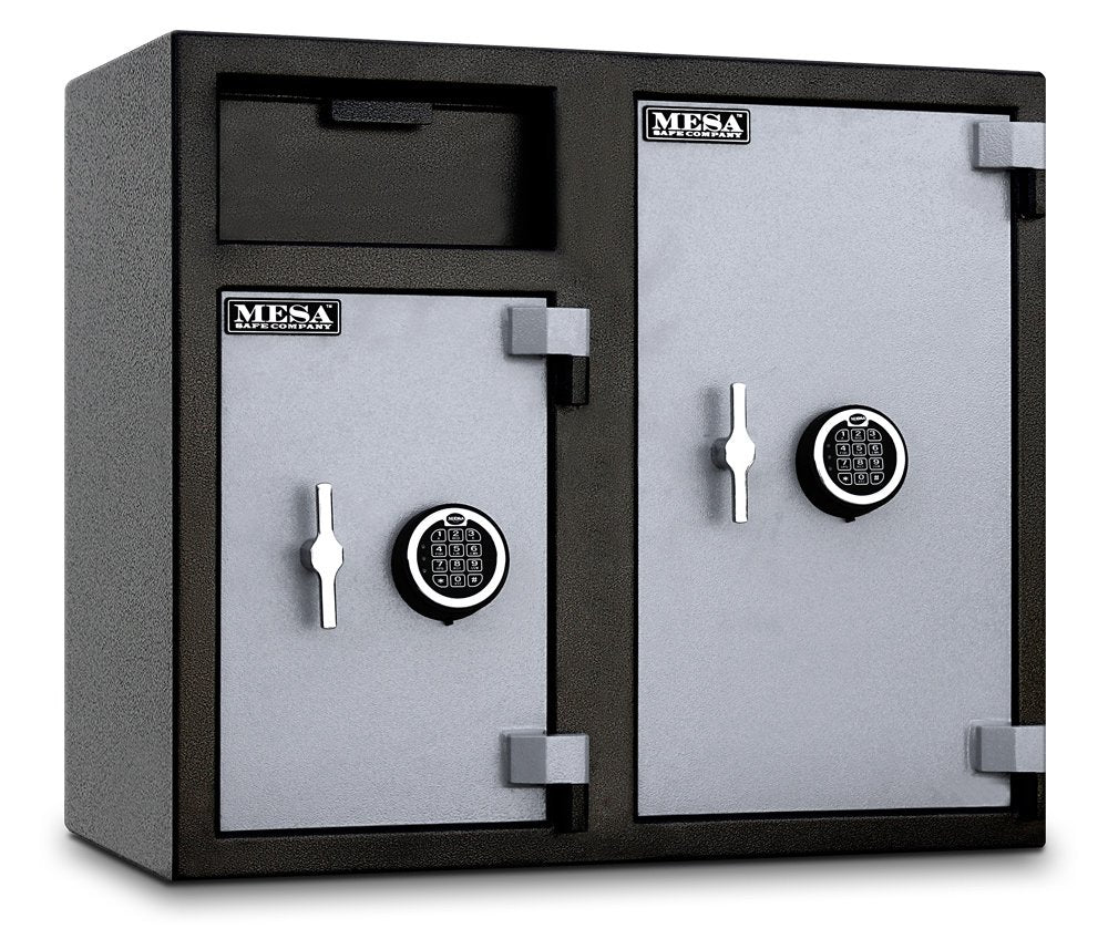 Cash Depository Safe by Mesa Safe Co. – 2.6 Left and 4.7 Right interior cubic feet, 6.7 cubic_feet, Black, Model MFL2731EE