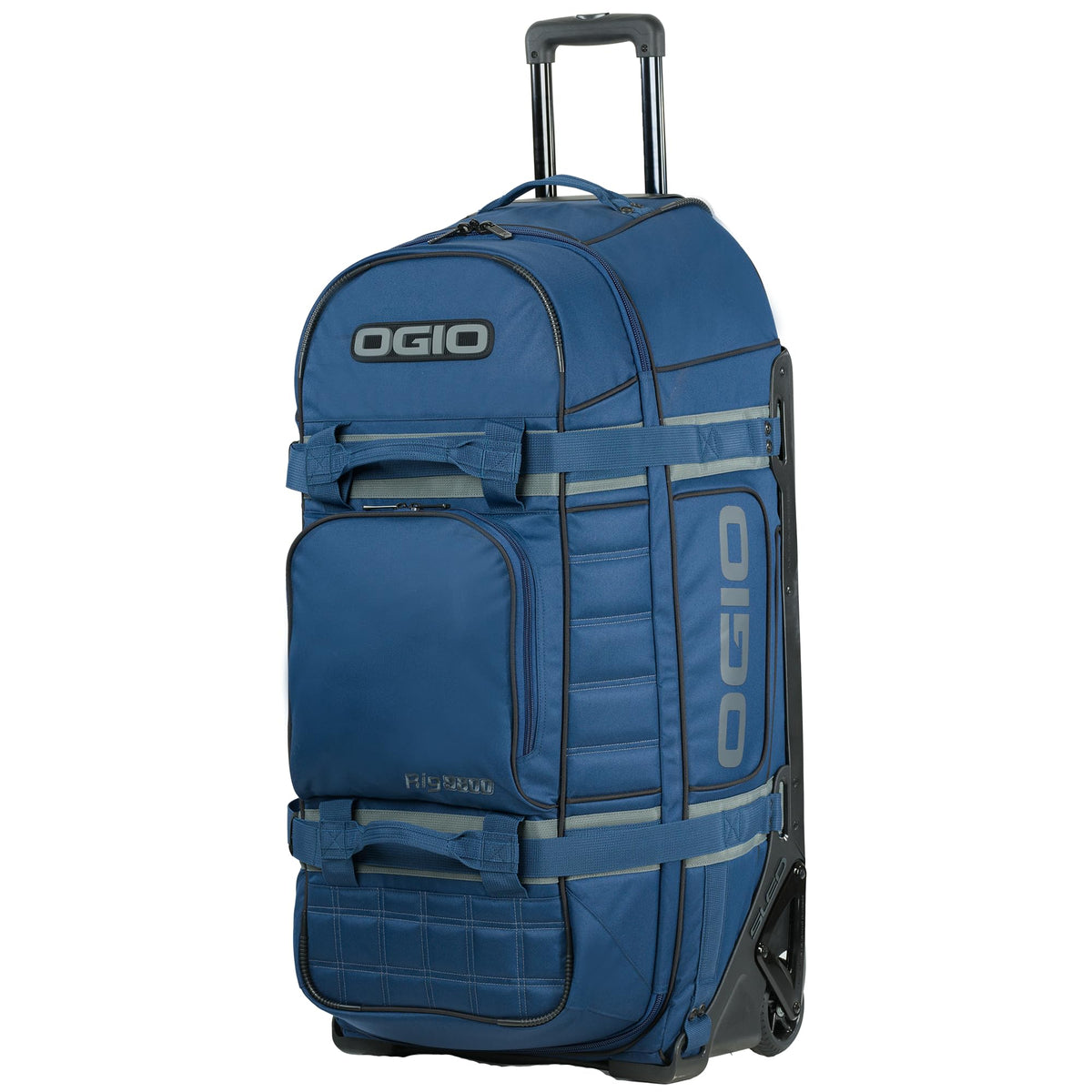 RIG 9800 Wheeled Gear Bag Blue/Gray by OGIO – 34 x 16.5 x 15.25 inches, 123 liters, Nylon, Blue/Gray, Model 801000.06