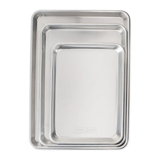 Nordic Ware Naturals Aluminum Bakeware Set, 3 Piece Bakers Assortment, Natural