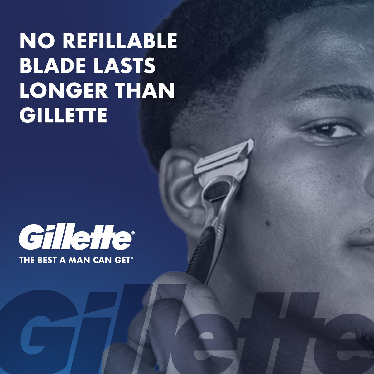 SkinGuard Men's Razor Blades by Gillette – 4 Count (Pack of 1), WHITE, Model 66509