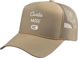 Curtis Mode On Name Trucker Hat with Adjustable Mesh Back