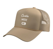 Curtis Mode On Name Trucker Hat with Adjustable Mesh Back by Curtis Mode On Name Funny Birthday – Polyester, Khaki
