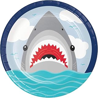 Creative Converting Shark Party Paper Plates, 8 ct