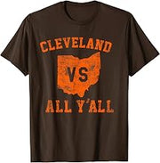Cleveland vs All Yall for Y'all Vintage CLE Ohio T-Shirt