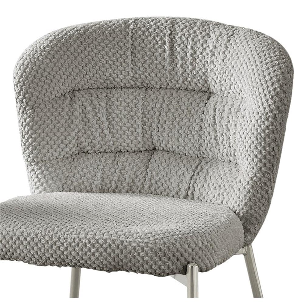 Best Quality Furniture Gray / Silver / 19" Side Chair / Modern, Chic, Transitional, Contemporary Chairs