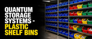 QUANTUM STORAGE SYSTEMS Red / 18L x 12W x 4H / Economy 4" Shelf Bins Open Storage Bins