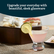 Libbey Cosmopolitan Stemless Martini Glasses Set of 12 – Cocktail Cups
