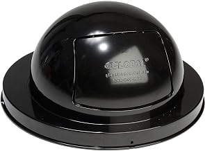 Global Industrial Dome Lid with Self-Closing Swing Door, 24" Diameter, 10"H
