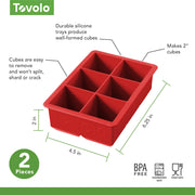 Ice Cube Tray King Candy Apple by Tovolo – Single Ice Tray, Man-Made-Material, Candy Apple, Model 313319