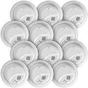 First Alert SMI100-AC, Hardwire Interconnect Smoke Alarm with Battery Backup, 12-Pack