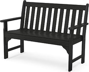 Polywood GNB48BL Vineyard 48" Bench, Black