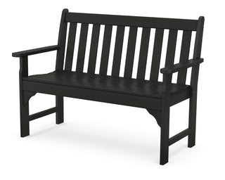 Vineyard 48" Bench by Polywood – 48", Plastic, Black, Model GNB48BL