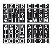 Set of Letters by MasterVision – 1", Plastic, Model CAR0702