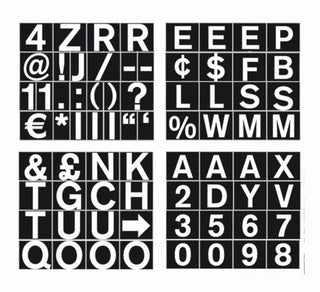 Set of Letters by MasterVision – 1", Plastic, Model CAR0702