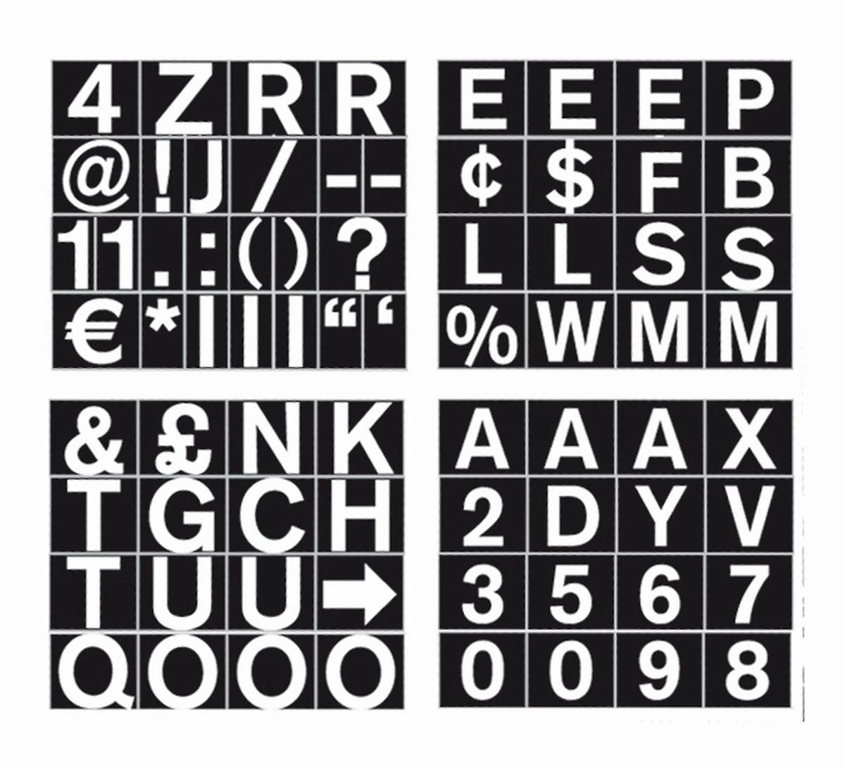 MasterVision 1" / 1 Magnetic Letters & Words