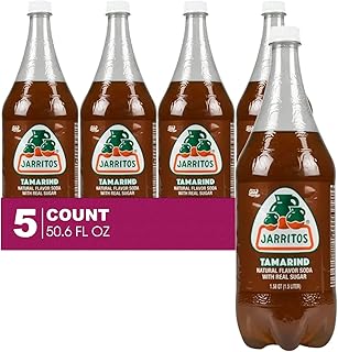 Jarritos 5-Pack of Tamarind Mexican Soft Drink Plastic Bottle 50.7 fl oz (1.5 lt) Made with 100% Natural Sugar