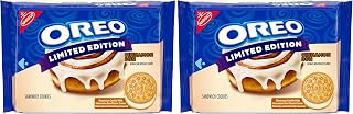 Oreo Cinnamon Bun Sandwich Cookies, Limited Edition, 10.68 oz (Pack of 2)