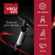 Wine Saver Preserver Pump and Stopper White by Vacu Vin – White,Grey,Red