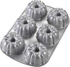 Nordic Ware Commercial Original Bundt Muffin Pan with Premium Non-Stick Coating, 6-Cavity