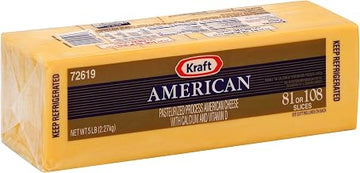 Kraft Regular American Sliced Cheese, 5 Pound -- 4 per case.