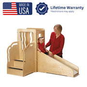 Mini Loft by Jonti-Craft – 44" High X 64" Wide X 37.5" Deep, Wood, Natural Wood, Model 9758JC
