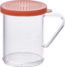 Winco 10 oz Clear Rose Snap-on Lid Dredge