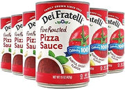 Dei Fratelli Fire Roasted Pizza Sauce (15 oz. Cans, 6 pack) - Vine-Ripened - No Water Added – Non-GMO, Gluten-Free