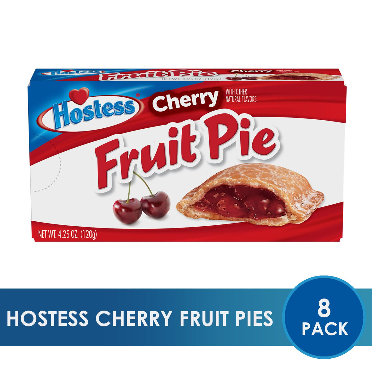 Cherry Fruit Pies (Pack of 8) by Hostess – 4.25 Ounce (Pack of 8), Model SEHOFC045