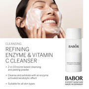 Refining Enzyme & Vitamin C Cleanser Full & Travel Size Bundle by BABOR – Pack of 2