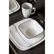 Corelle Cascading Lines / 16-Piece / 1 Dinnerware Sets