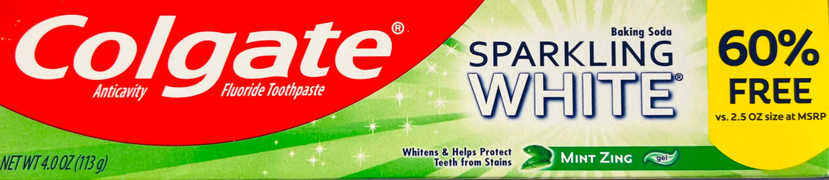 Colgate Mint Zing / 4 Ounce (Pack of 6) / 1 Toothpaste