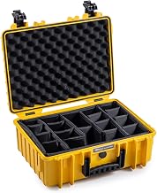 B&W International 5000/Y/RPD 5000 Outdoor Case with RPD Insert Durable Type, Yellow