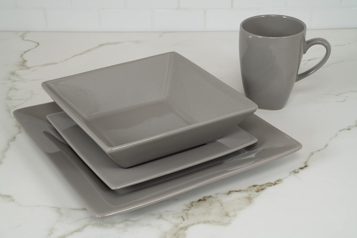 10 Strawberry Street Gray / 40 PC / 1 Dinnerware Sets