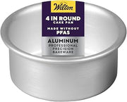 Wilton Aluminum Round Cake Pan, Made Without PFAS, 4 x 2 in.
