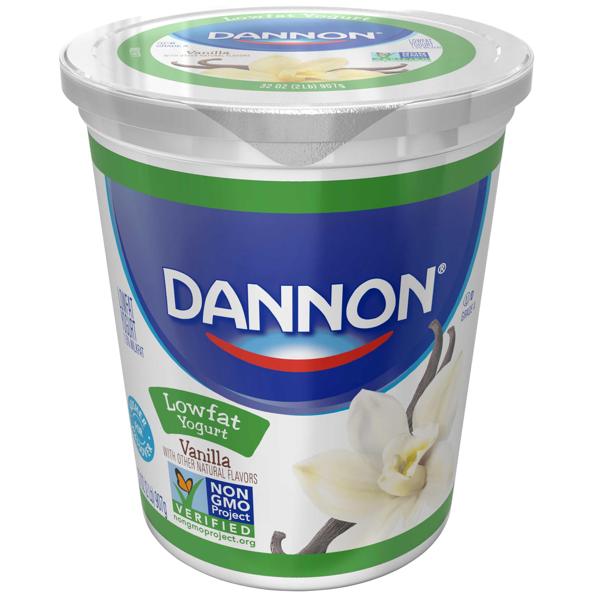 All Natural Quart Vanilla Lowfat Yogurt by DANNON – Quart, Pack of 6