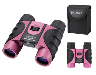 10x25 Waterproof Binocular by Barska – 10x25mm, Premium Optics, Pink, Model AB12418