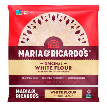 Maria & Ricardo's White Flour Tortillas. (3 Pack) Non GMO PV by Maria & Ricardos – 15.7 Ounce (Pack of 3), Pack of 3
