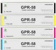 GREENBOX GPR-58 GPR58 Toner Cartridge for C256 C356 C257 Printer, 4 Pack | Replacement for iR-ADV C256 C356 C356iF DX C257 C257iF C357 C357iF Printer, 2182C003AA 2183C003AA 2184C003AA 2185C003AA