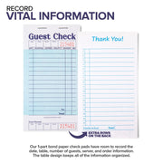 Blue Guest Check Books for Servers (40 Pack) Server Note Pads by Stock Your Home – Blue, Model SYH-1298-BDL