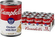 Campbell's Condensed 25% Less Sodium Chicken and Rice Soup, 10.5 oz Can (Case of 12)