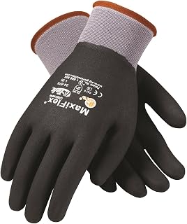 G-Tek MaxiFlex 34-876 Seamless Knit Nylon Gloves with Micro-Foam Nitrile Grip (Men's)