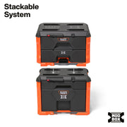 KLEIN TOOLS Two Drawer Rolling Toolbox / Orange / 250.0 pounds Tool Boxes