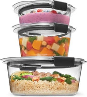 Rubbermaid Brilliance® Round Leak Proof Food Storage Containers, 6 Piece Set