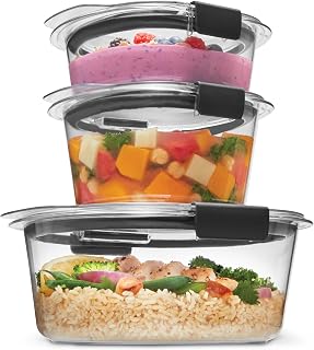 Rubbermaid Brilliance® Round Leak Proof Food Storage Containers, 6 Piece Set