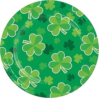 Creative Converting Clover St. Patrick's Day Dessert Plates, 8 ct