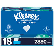 Kleenex White / 160 Count (Pack of 18) / NEW Box Tissues