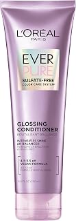 Sulfate Free Glossing Conditioner, Intensifies Hair Shine & Smoothness, pH Balanced & Argan Oil Infused Vegan Hair Care, EverPure, 8.5 Fl Oz