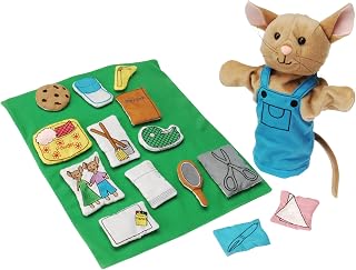 Constructive Playthings If You Give a Mouse a Cookie Plush Hand Puppet Set