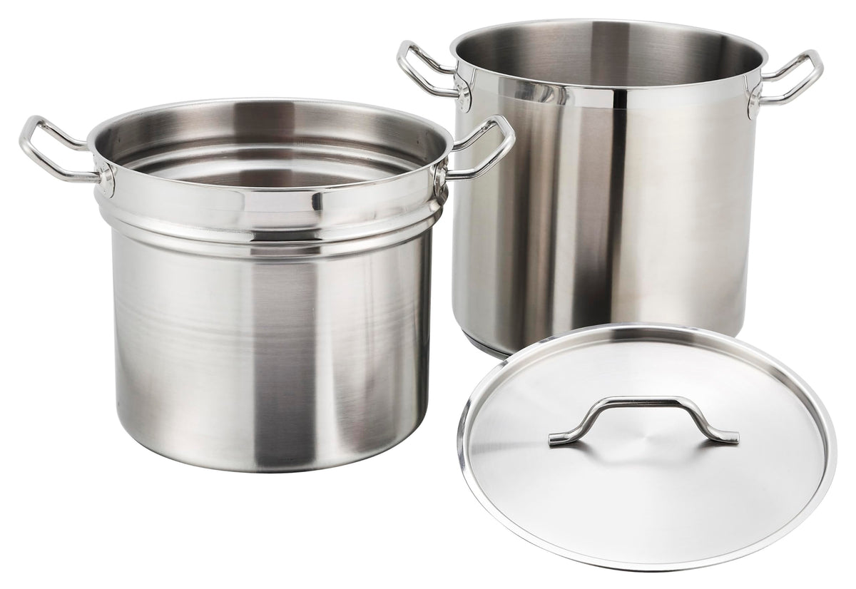 Winco 12 Quart / Stainless Steel / 1 Double Boilers
